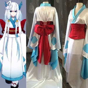 Cosplay kimono with obi corset image 1