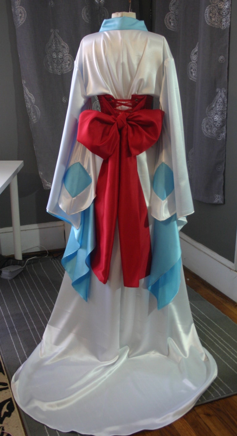 Cosplay kimono with obi corset image 3