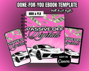 Passive off Digitals eBook, Done for You eBook, MRR eBook, PLR eBook, eBook Template,  Digital Products, Digital Marketing