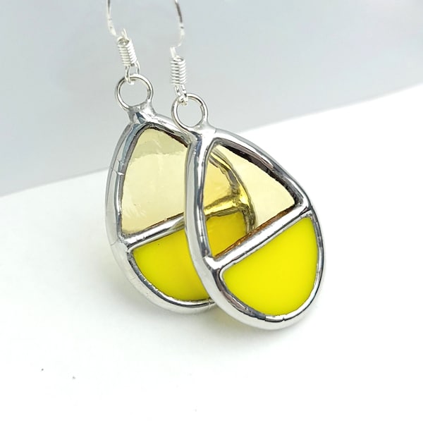 744 Glass Earrings - Yellow main image 1