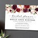 Katie Bollini reviewed Bridal Shower Invitation INSTANT DOWNLOAD | Editable Bridal Shower Invite Template | marsala, holiday, burgundy | Holly, Printable PDF
