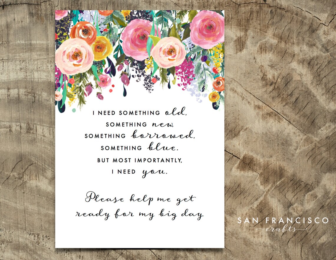 Wedding I Need You Card Please Help Me Get Ready For My