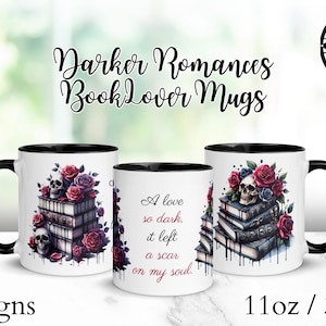 Darker Romances Reader Coffee Mug | Smut Books Lover | Literary Gift | Bookish Mug, Gift For Readers | Enemies To Lovers | Best Friend Gift