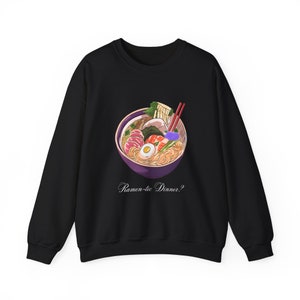 Ramen-tic dinner sweatshirt, Ramen sweatshirt, Ramen shirt, Ramen hoodie, Noodle apparel, Foodie top, Ramen pullover, food sweatshirt zdjęcie 1