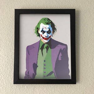 Joker Poster Wall Art Print - Digital Print