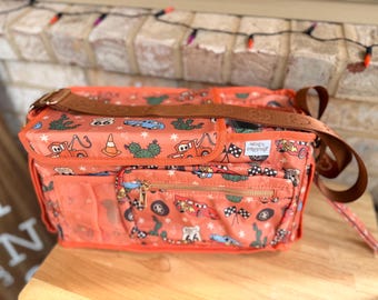Cars Desert Inspired Diaper Bag & Stroller Caddy | Disney Parks Organizer | Route 66 Baby Travel Bag | Theme Park Essential READY TO SHIP