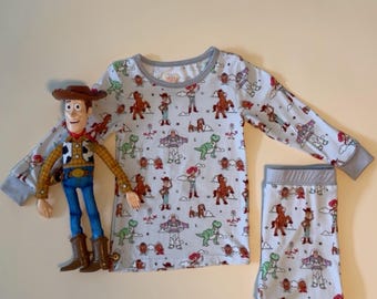 Toy Story Bamboo Pajama Set | Toddler Woody Buzz Lightyear PJs