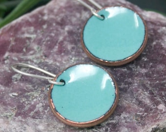Verdigris penny earrings, lucky penny jewelry, Handmade Jewelry for Self Esteem, Eco Friendly Boho American Penny, Gift for Sister Birthday