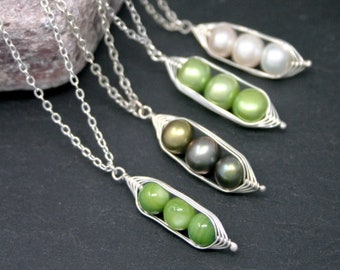 Pea Pod Necklaces