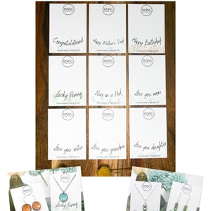 a set of four cards with the words custom gift tags on them