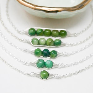 Peas in a pod bracelet ***** triplet jewelry, gift for mother of triplets, mothers day bracelet twins, grandma daughter, triplet sister