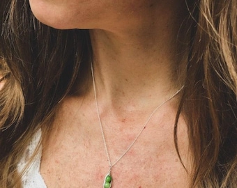 Mother Daughter two peas in a pod necklace, gift for her twin mom grandma birthday sister mother  peapod two valentines day gift jewelry