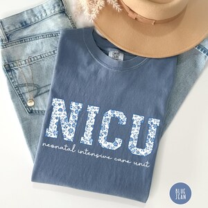 Toile floral NICU Shirt Floral Nurse