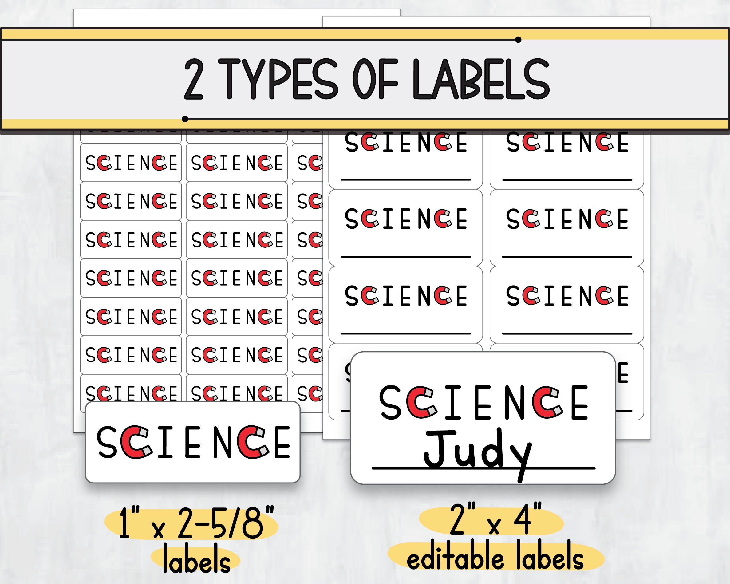 Science Classroom Signs & Labels - Etsy
