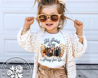 All Saints Day Tshirt for Kids, Halloween Catholic Gift Tee for Children, All Hallows Eve Shirt, Fall Catholic Shirt for Kids, Autumn Tshirt