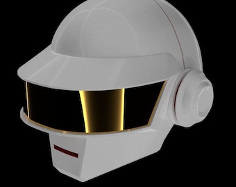 Daft punk Helmet (Thomas Bangalter) Silver Pearl - Etsy 日本