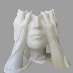 Woman Head Vase STL