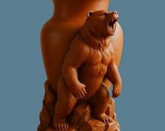 Grizzly Vase STL