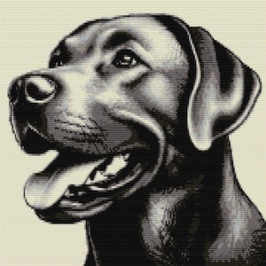 ラブラドール レトリバーの犬の織機とペヨーテ ステッチ パターン - ミユキ 11/0 デリカを使用した大きなビーズ タペストリー - ビーズ チャートと単語チャート - デジタル PDF
