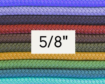 Corda per yacht a doppia treccia tinta a mano da 5/8"