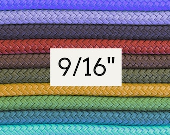 Corda per yacht a doppia treccia tinta a mano da 9/16"