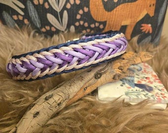 Mille e una notte: collare per cani Waterwave intrecciato a mano per cani di taglia grande