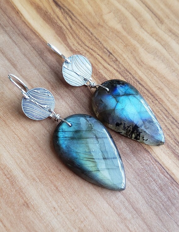 Waters Edge Labradorite Fine Silver Sterling Silver Gemstone