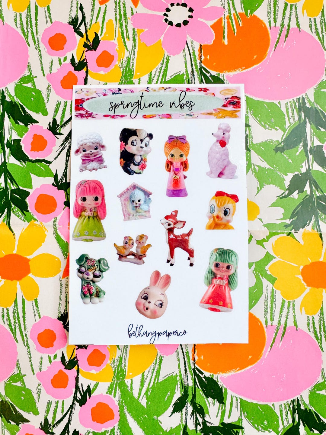Springtime Vibes - Sticker Sheet - Etsy