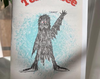 Tennessee Cryptids Zine Not-Deer Flintville Monster Booklet with Activity Pages