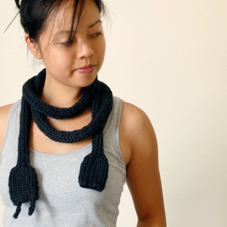 PATTERN Knitted Power Cord Digital Download Necklace Art Toy Geek Scarf Knitting image 5