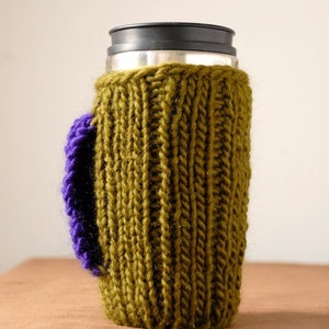 PATTERN Mug Cozy Digital Download PDF Knitting Pattern Hand Warmer Tea or Coffee Mug Cozy Mug Cozie image 5