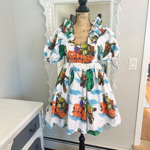 tmnt skater dress Teenage Mutant Ninja Turtles Raphael Toddler Girls Scuba Cosplay Hooded Tulle Tutu Dress Green / Pink 4T