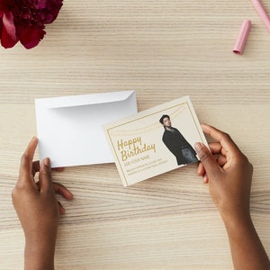 BTS Birthday Card - Jungkook Inspired - Home Printable, Golden Album Theme, Digital Product, Unique K-Pop Fan Art, Personalized Greeting.
