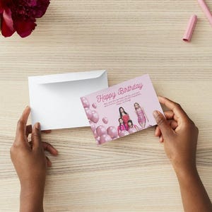 blackpink Inspired Birthday Card Printable Digital Product - Unique Design, Stylish Tribute, K-Pop Fan Gift