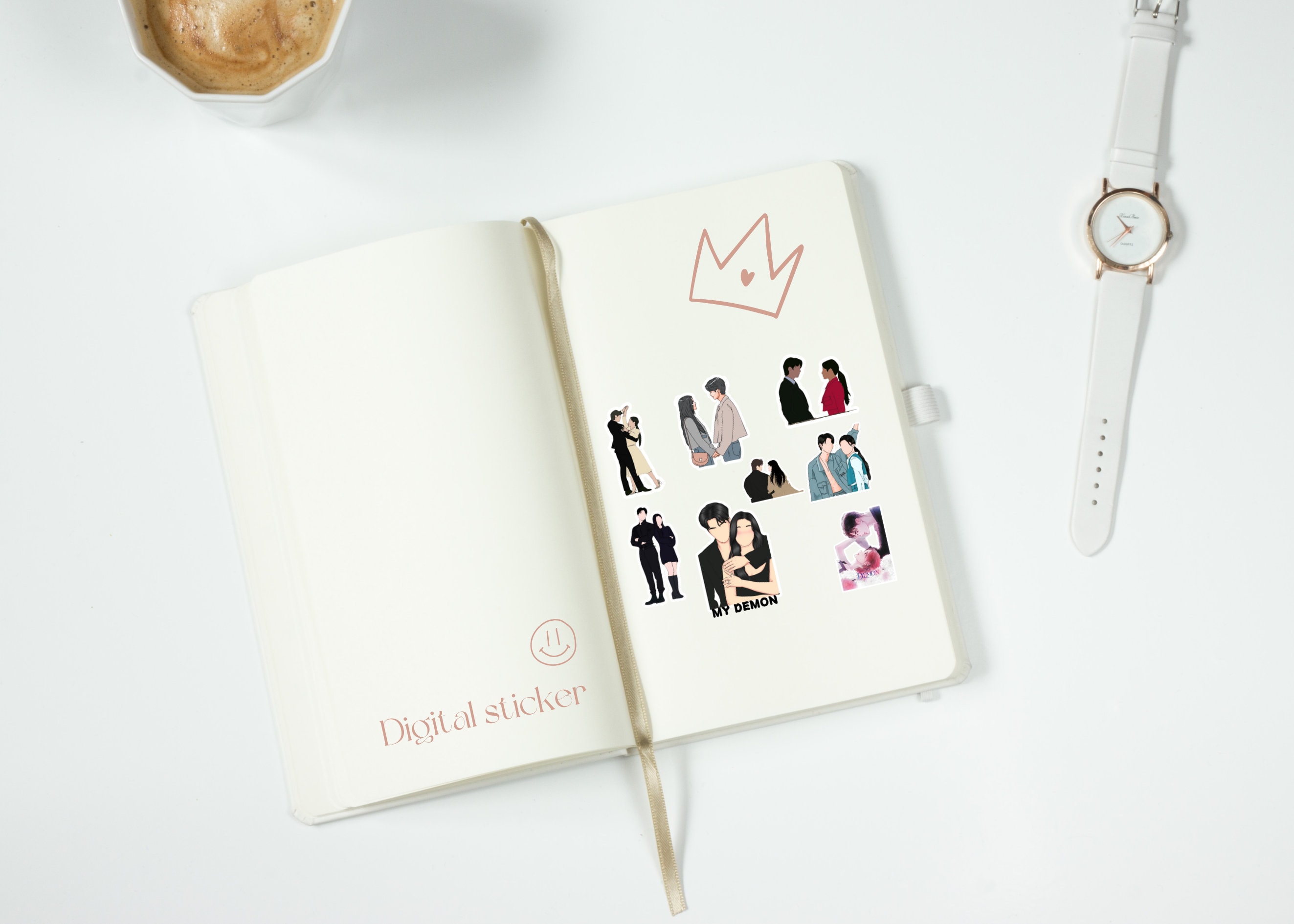 My Demon K-drama Sticker, Printable DIY Decor, Digital K-drama Fan ...