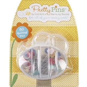 Pretty Pins | Lori Holt | Decorative Quilting Pins | Extra Long Sewing Pins