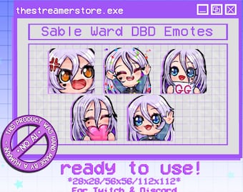 Sable Ward - Dead by Daylight Emotes  / DBD /Twitch/Discord
