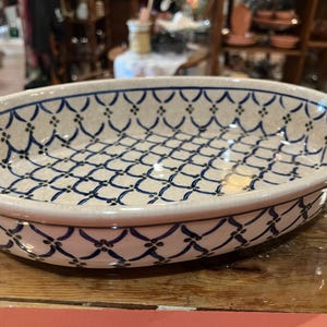 Polish Pottery 12” Serving Dish