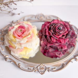 Handmade Rose Candle, Beeswax Floral Candle, Realistic Flower Candle, Wedding Guests Gifts,Luxury Candle,Wedding Candle Gift, Christmas Gift