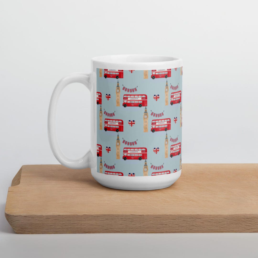 London Bus, Big Ben, and Houses of Parliament Stock Illustration