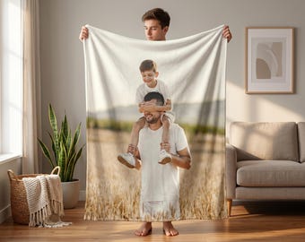 Customizable Photo Blanket, Photo Collage Gifts for him or her, Family & Friends Custom Gifts, Special Memory Keepsake for Wedding, Birthday