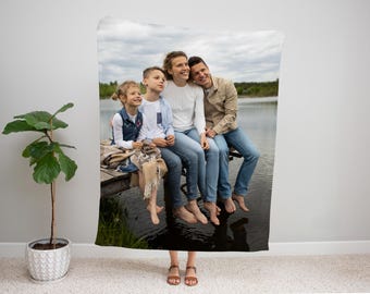 Custom Photo Blanket: Personalized Picture Blanket, Christmas Gift, Special Memory Throw Blanket
