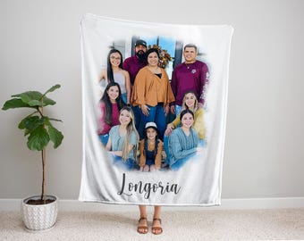 Custom Photo Blanket: Personalized Picture Blanket Christmas Gift, Special Memory Throw Blanket