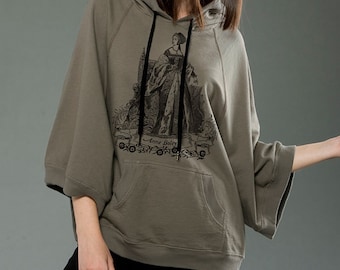 Anne Boleyn Poncho Hoodie Tartx  S - XL