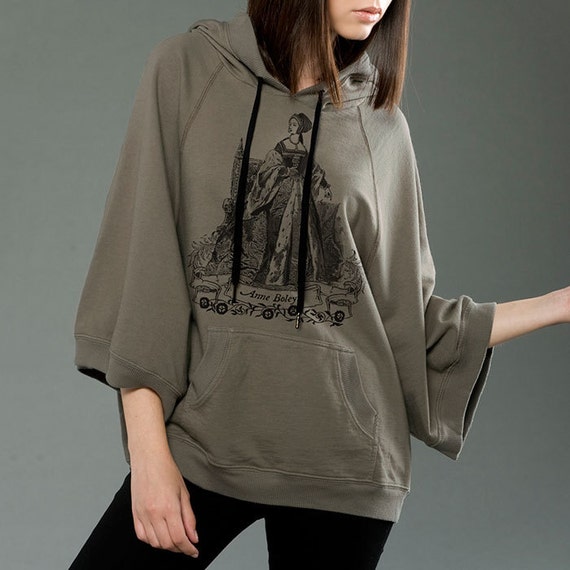 Anne Boleyn Poncho Hoodie Tartx S XL Etsy