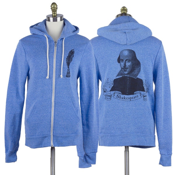 William Shakespeare Rocky Eco-Fleece Hoodie Unisex SALE