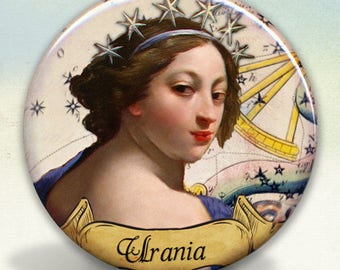 Muse Urania Greek Muse Pocket Mirror