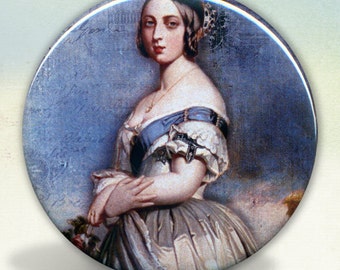 Young Queen Victoria Pocket Mirror