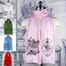 Alice Flamingo Croquet Wonderland Screen printed Cotton Scarf 