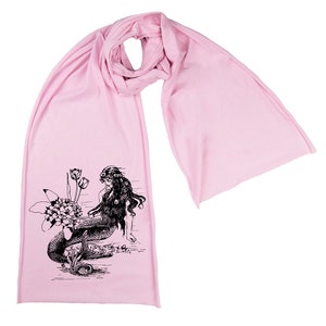 Mermaid La Luxure Screen printed Cotton Scarf image 6